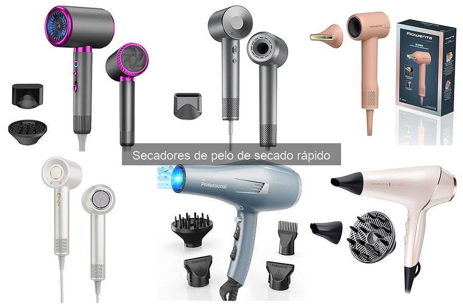 Características clave al comprar un secador de pelo rápido