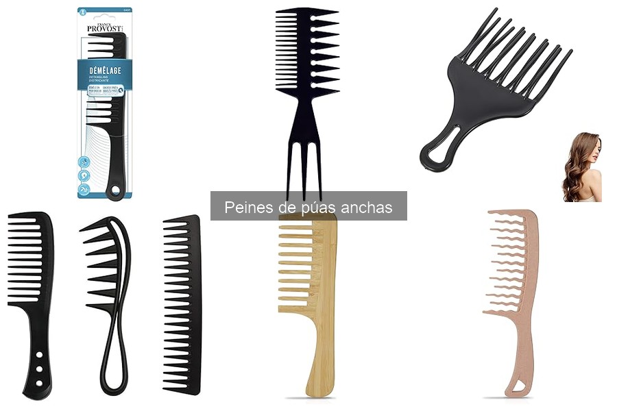 Cómo usar correctamente un peine de púas anchas