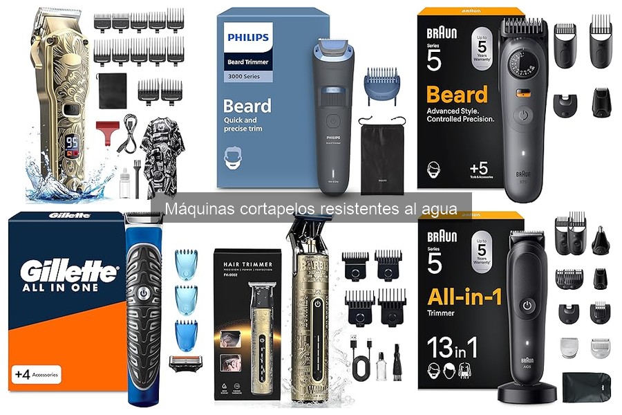 Cómo usar una máquina cortapelos resistente al agua