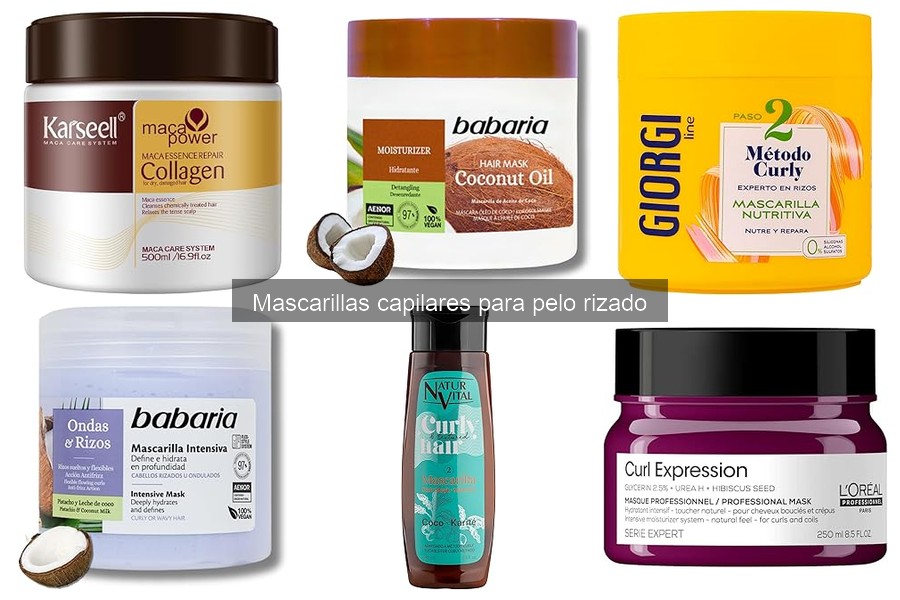 Comparativa de mascarillas capilares para pelo rizado