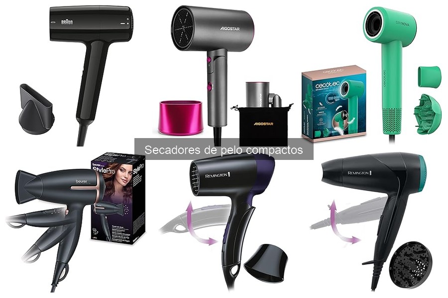 Comparativa de Secadores de Pelo Compactos más Populares