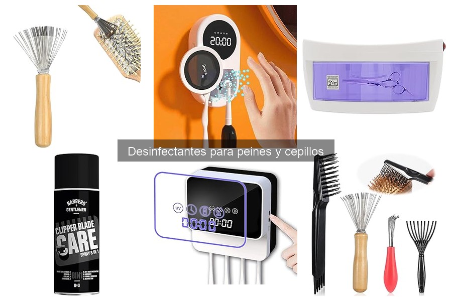 Desinfectantes efectivos para peines y cepillos de peluquería