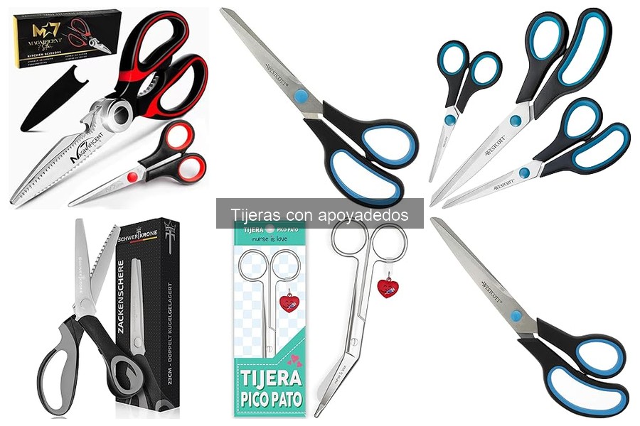 Diferencias entre tijeras con apoyadedos de diferentes materiales