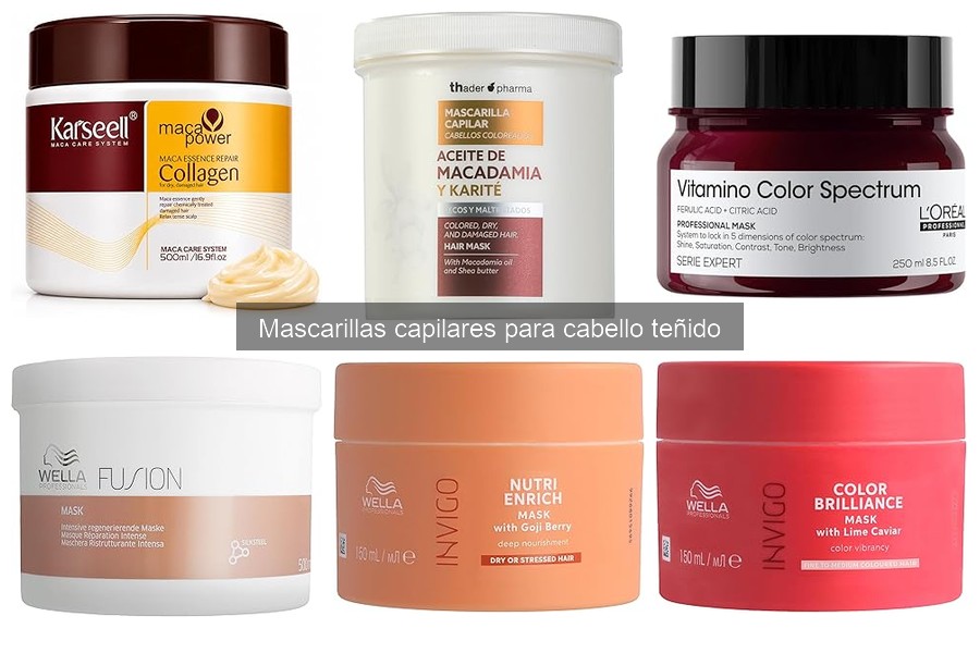 Dónde comprar mascarillas capilares para cabello teñido