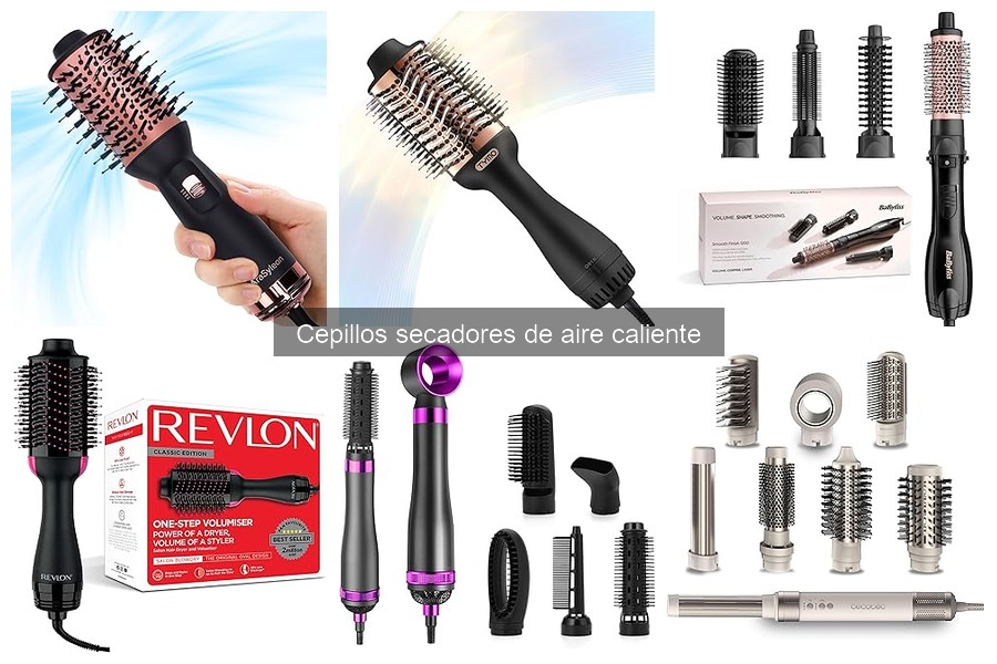 Mejores cepillos secadores de aire caliente para cabello rizado