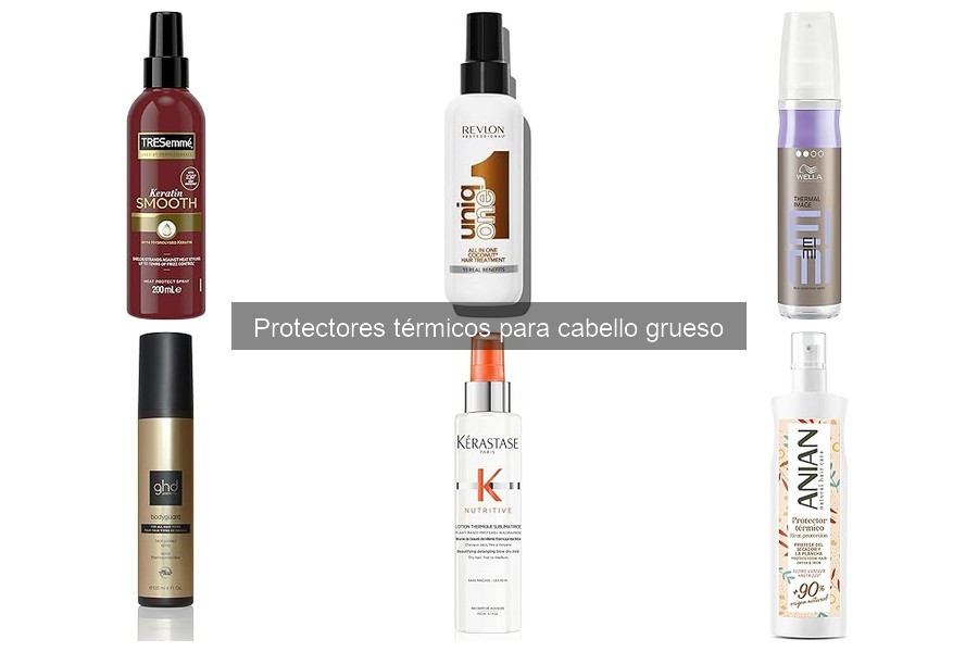 Mejores ingredientes en protectores térmicos para cabello grueso