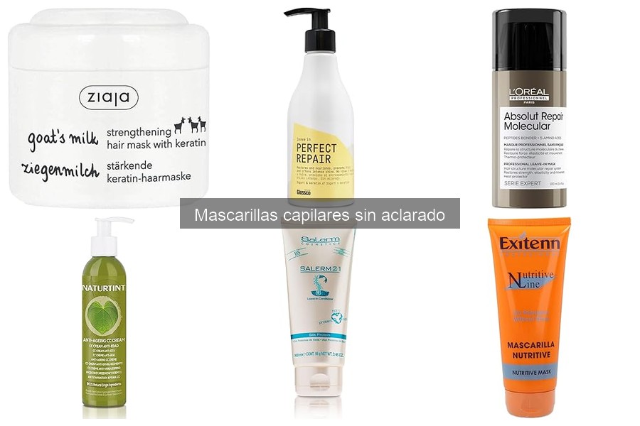 Mejores marcas de mascarillas capilares sin aclarado