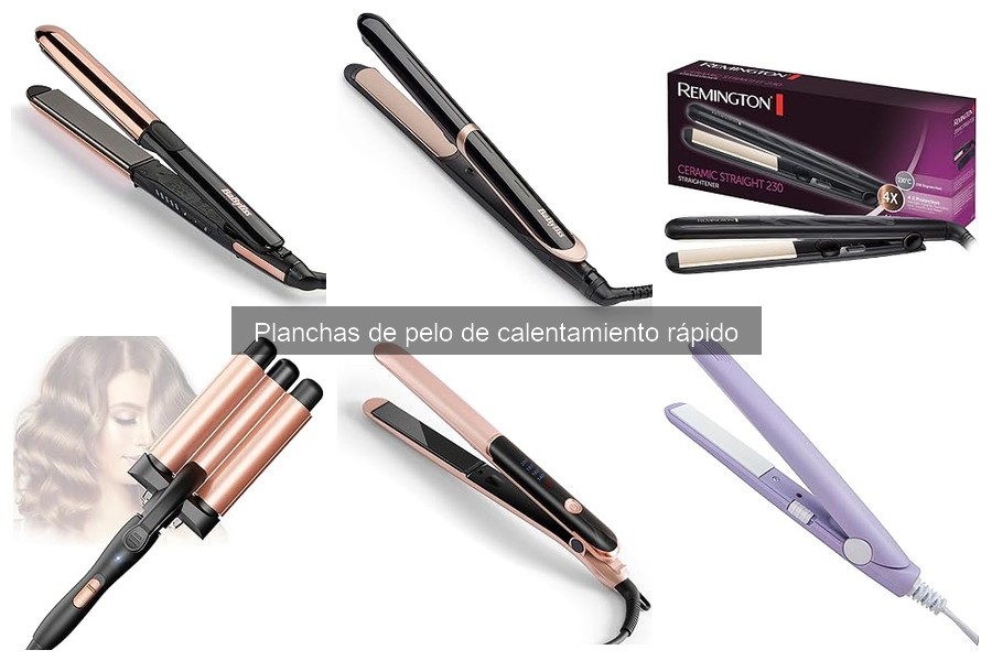 Mejores planchas para cabello rizado de calentamiento rápido