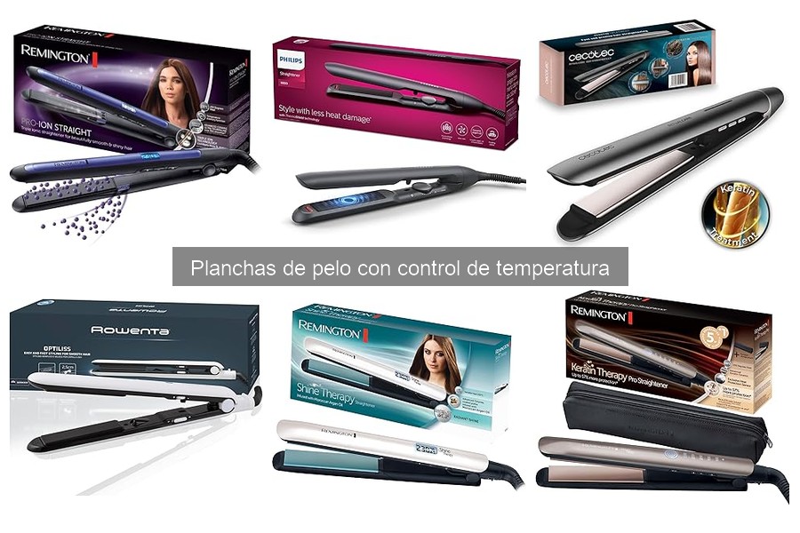 Planchas de pelo: control de temperatura vs. sin control