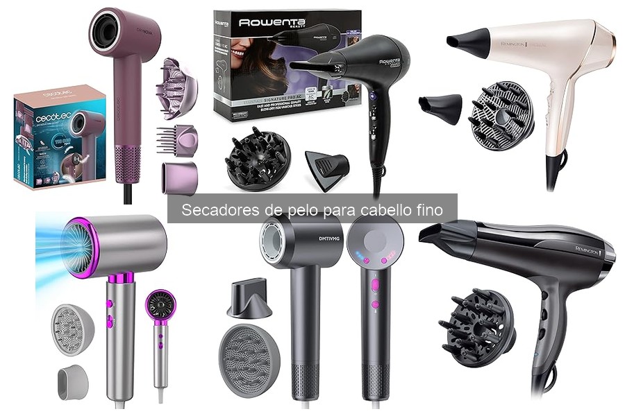 Problemas comunes al usar secadores para cabello fino