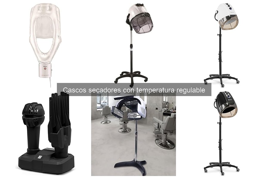 ¿Qué es un casco secador con temperatura regulable?