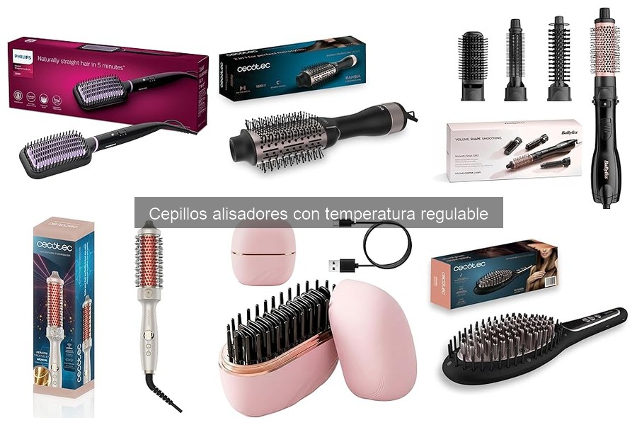 ¿Qué es un cepillo alisador con temperatura regulable?