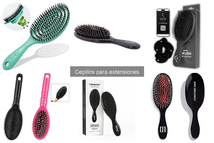 ¿Qué son los cepillos para extensiones de cabello?