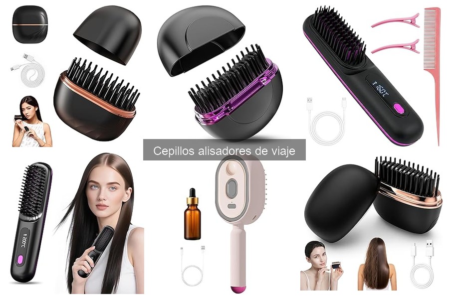 ¿Son seguros los cepillos alisadores de viaje para el cabello?