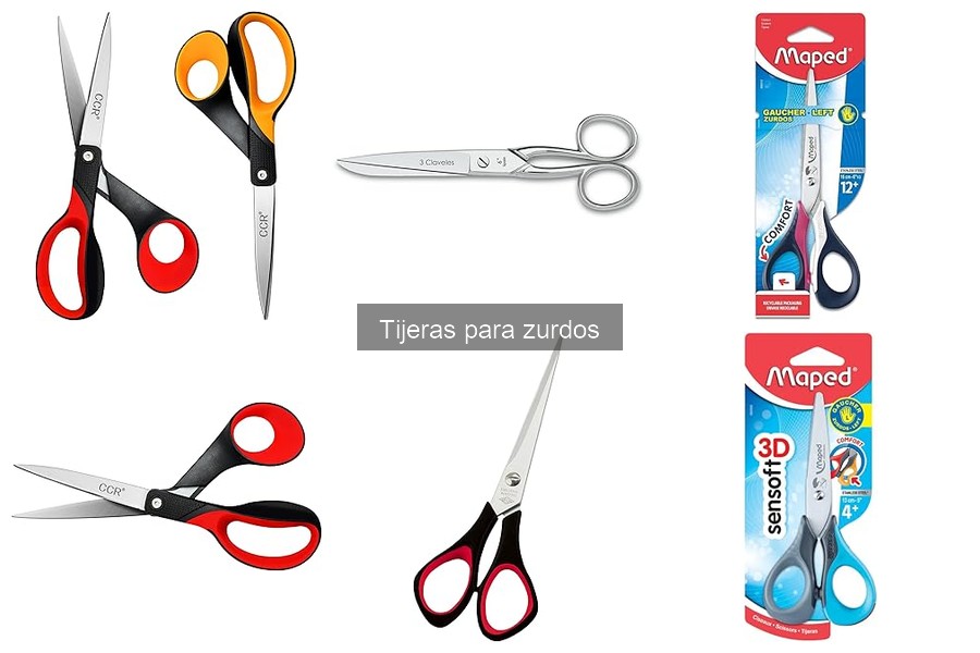 Tipos de tijeras para zurdos y sus usos explicados