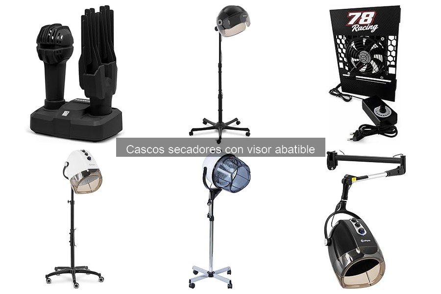 Todo sobre los cascos secadores con visor abatible